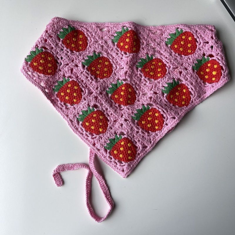 Handmade Crochet Bandana – Boho Floral Triangle Headscarf, 11 Styles, Cute Summer Hair Accessory - Image 2