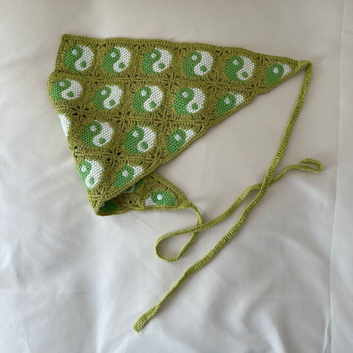 Handmade Crochet Bandana – Boho Floral Triangle Headscarf, 11 Styles, Cute Summer Hair Accessory - Image 18