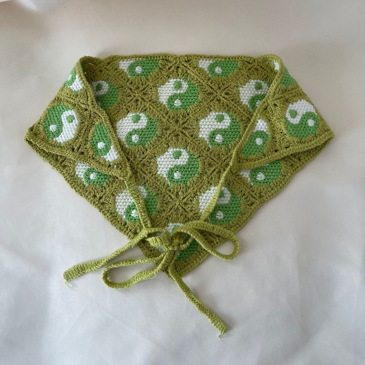 Handmade Crochet Bandana – Boho Floral Triangle Headscarf, 11 Styles, Cute Summer Hair Accessory - Image 22