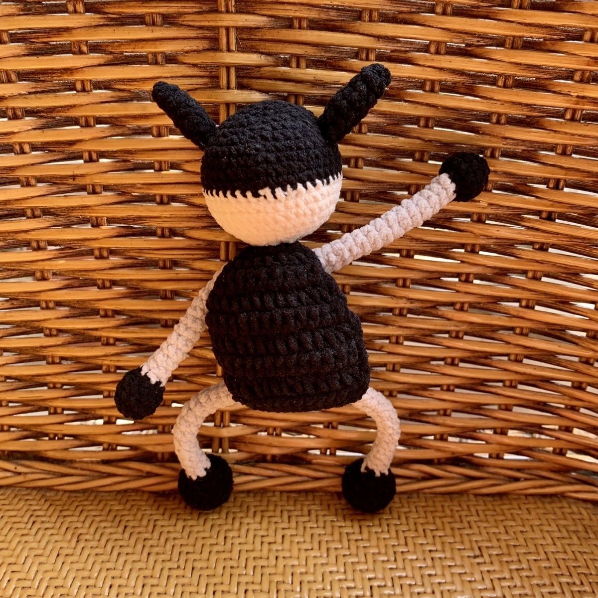 Handmade Crochet Spiderman Hero & Batman Inspired Figurine – Cute Amigurumi Action Doll, Collectible Desk Decor for Comic Lovers - Image 2