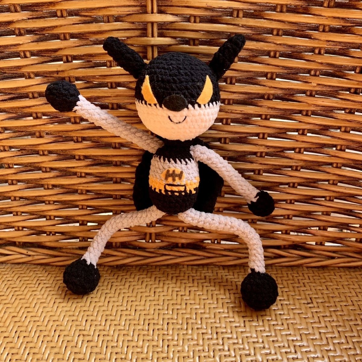 Handmade Crochet Spiderman Hero & Batman Inspired Figurine – Cute Amigurumi Action Doll, Collectible Desk Decor for Comic Lovers - Image 3