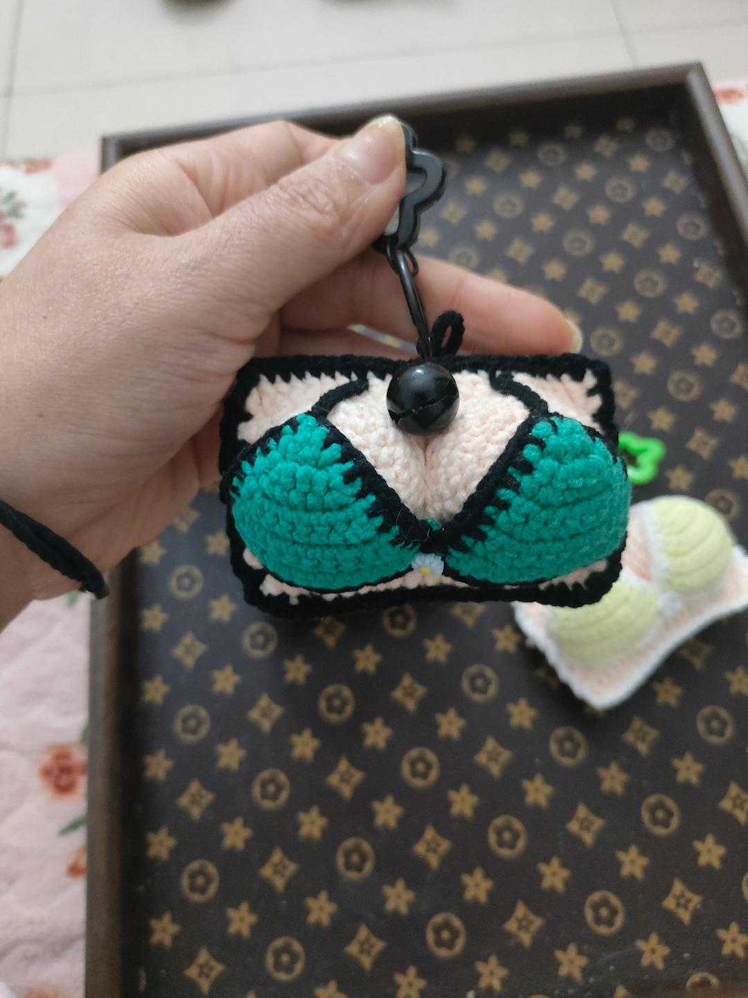 Crochet Bikini Keychain – Mini Swimsuit Bag Charm & Car Hanging Ornament - Image 8