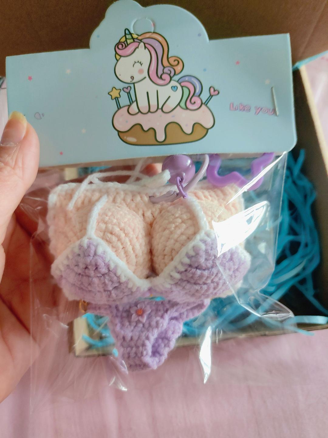 Crochet Bikini Keychain – Mini Swimsuit Bag Charm & Car Hanging Ornament - Image 27
