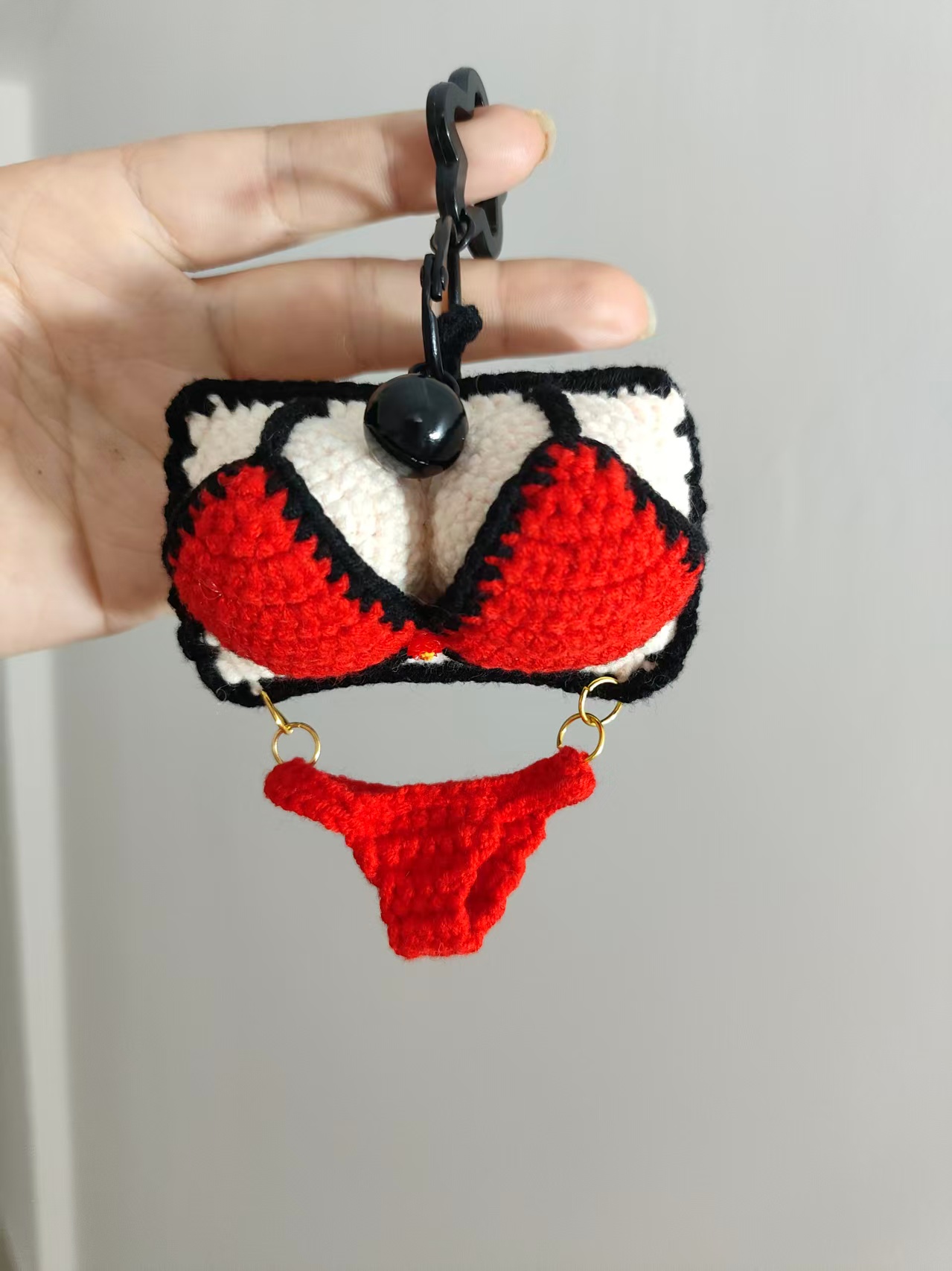 Crochet Bikini Keychain – Mini Swimsuit Bag Charm & Car Hanging Ornament - Image 15