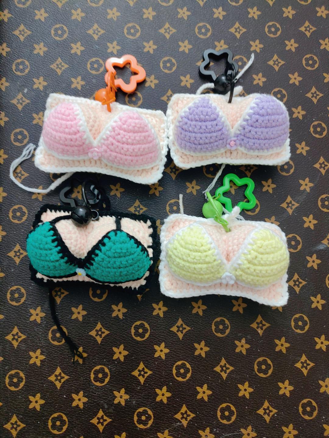 Crochet Bikini Keychain – Mini Swimsuit Bag Charm & Car Hanging Ornament - Image 16