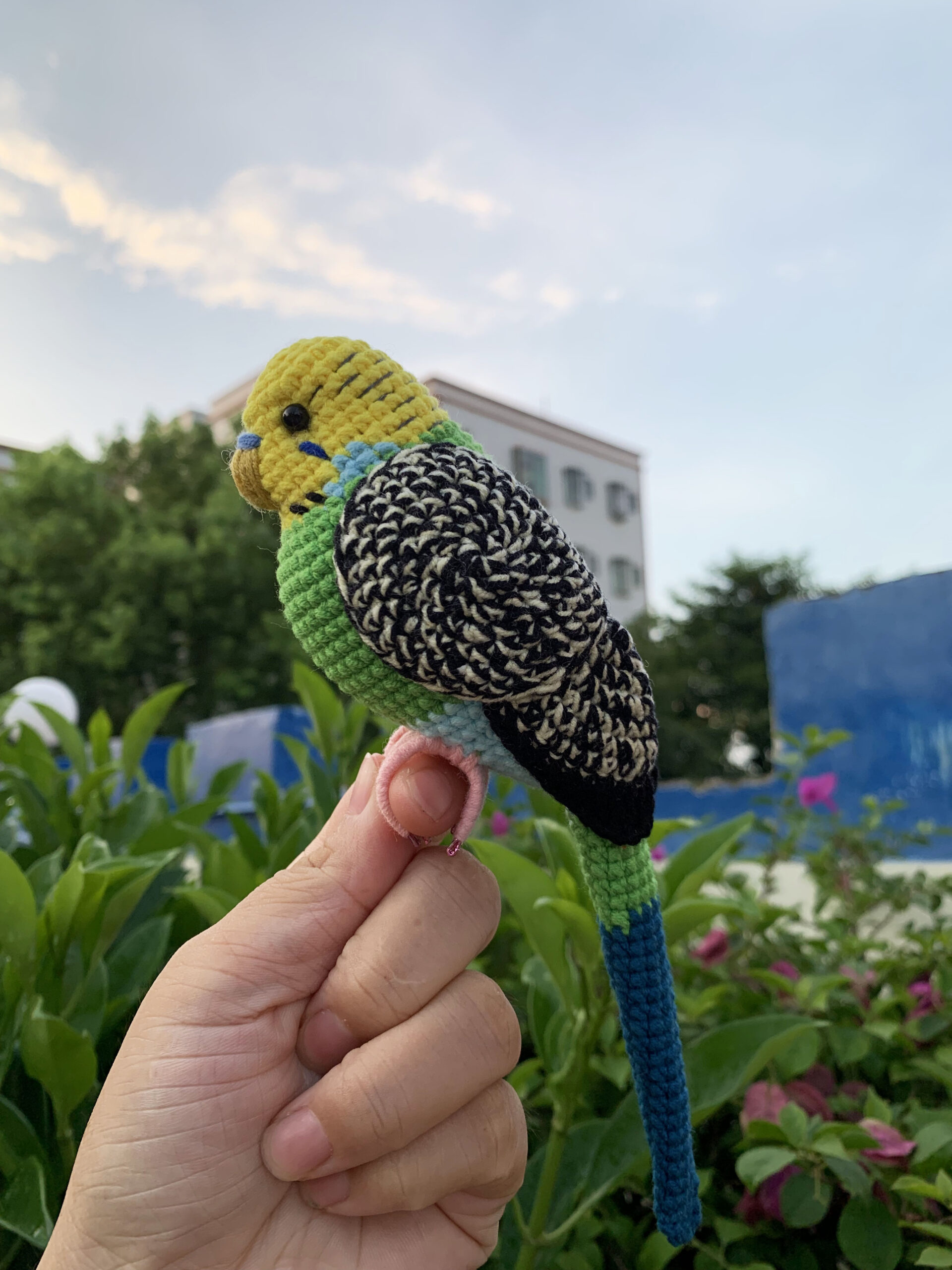 Custom Crochet Budgie Keychain with Bell, Realistic Parakeet Plush, Personalized Pet Portrait, Small & Large - Image 12