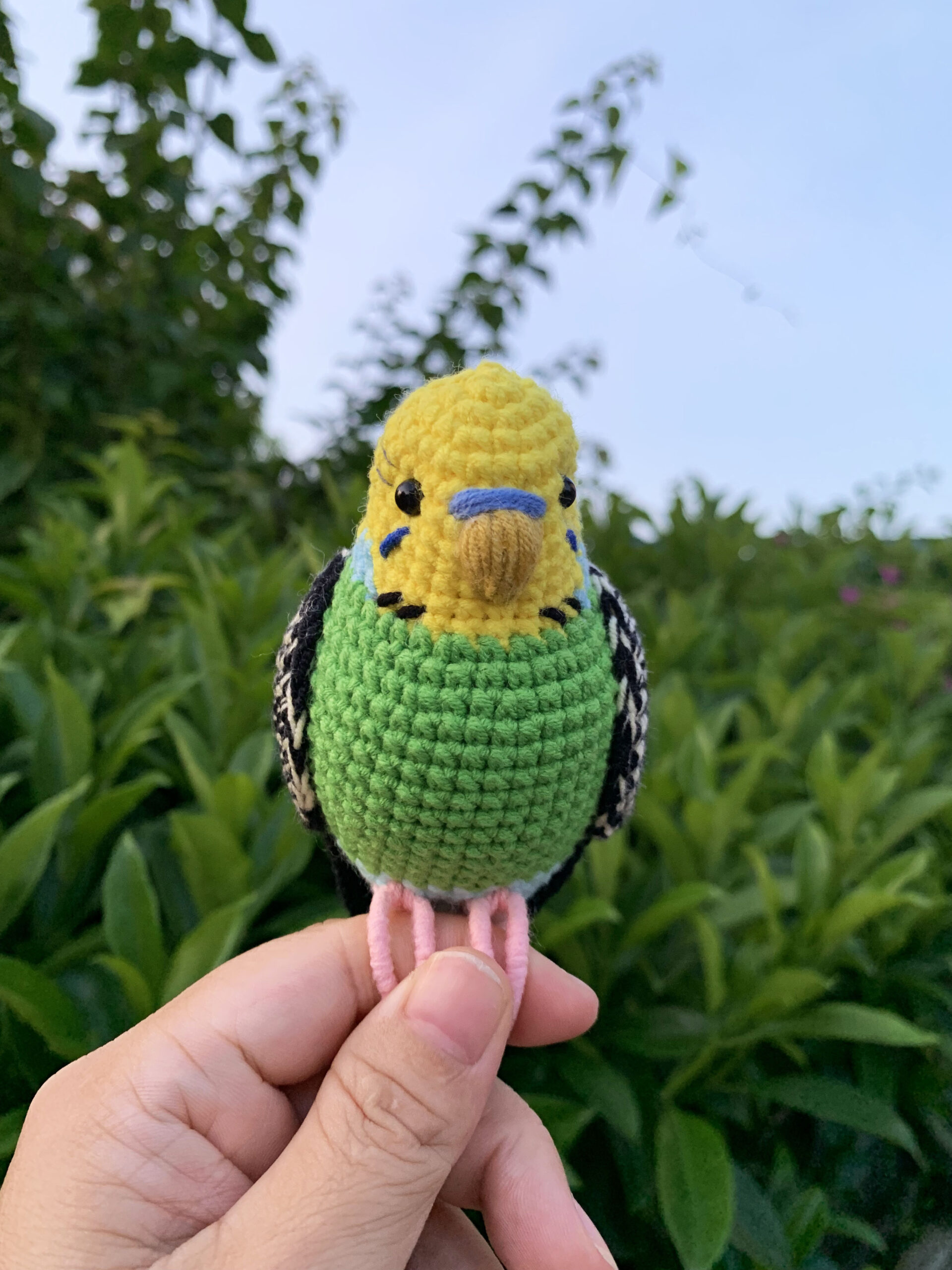 Custom Crochet Budgie Keychain with Bell, Realistic Parakeet Plush, Personalized Pet Portrait, Small & Large - Image 13