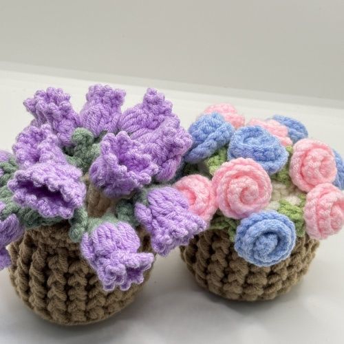 Handmade Crochet Flower Coaster – Cute 3D Rose & Lily Pad Mat with Mini Basket, Cottagecore Tea Cup Holder, Unique Gift for Her, 16 Styles - Image 12