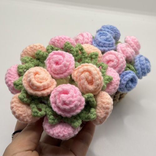 Handmade Crochet Flower Coaster – Cute 3D Rose & Lily Pad Mat with Mini Basket, Cottagecore Tea Cup Holder, Unique Gift for Her, 16 Styles - Image 13