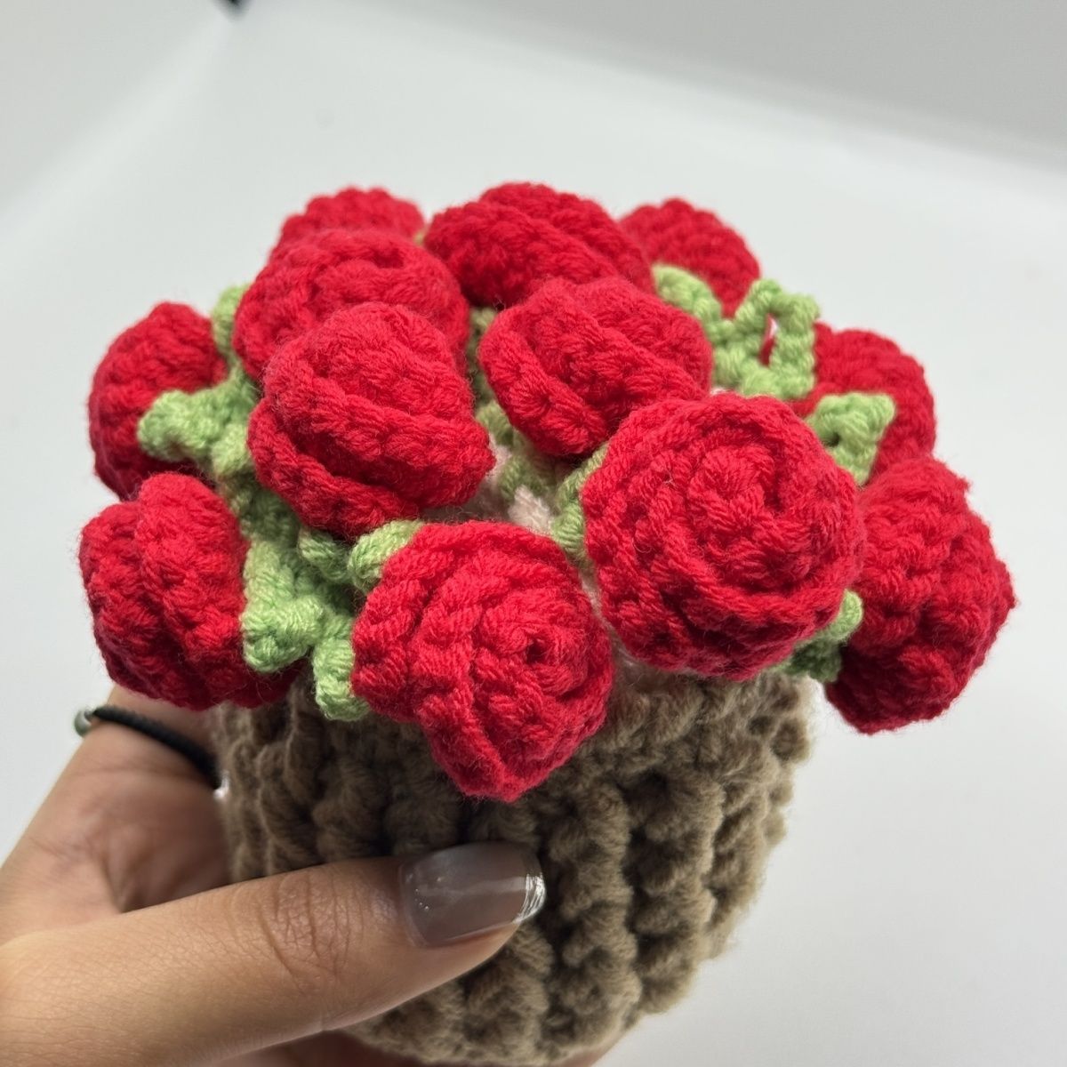 Handmade Crochet Flower Coaster – Cute 3D Rose & Lily Pad Mat with Mini Basket, Cottagecore Tea Cup Holder, Unique Gift for Her, 16 Styles - Image 4