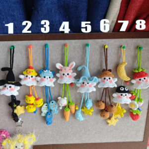 Crochet Ghost Keychain Charm – Buy 2 Get 1 Free! (15cm Body)