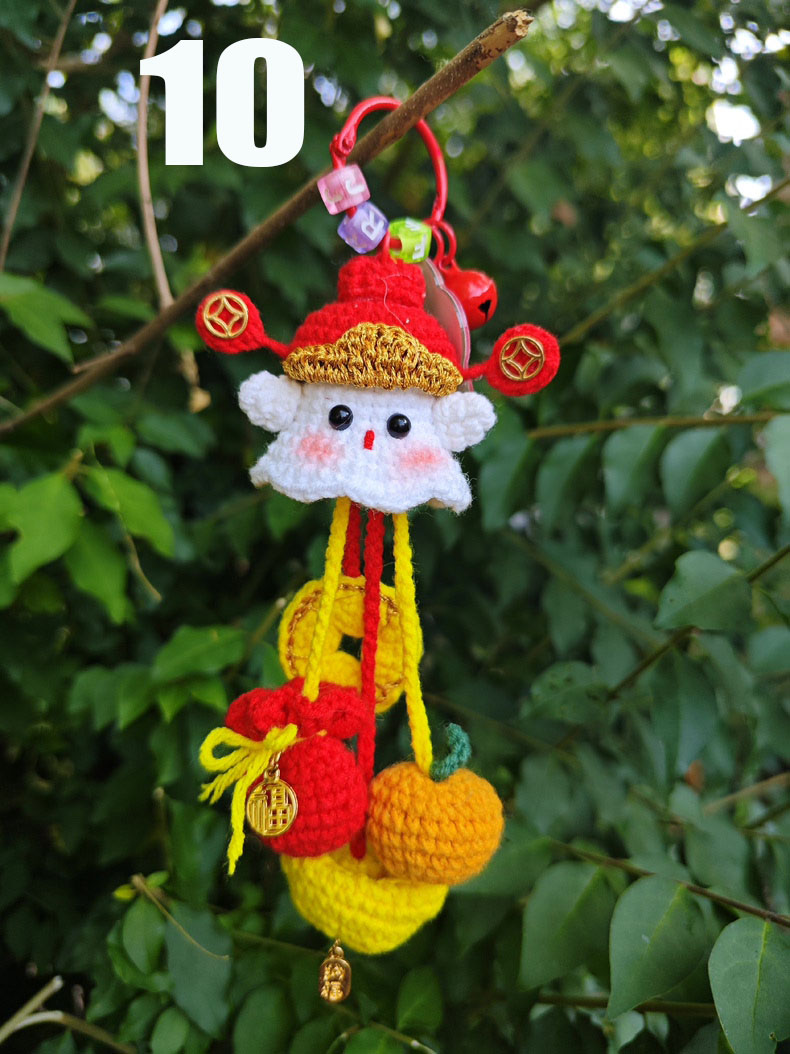 Crochet Ghost Keychain Charm – Buy 2 Get 1 Free! (15cm Body) - Image 16