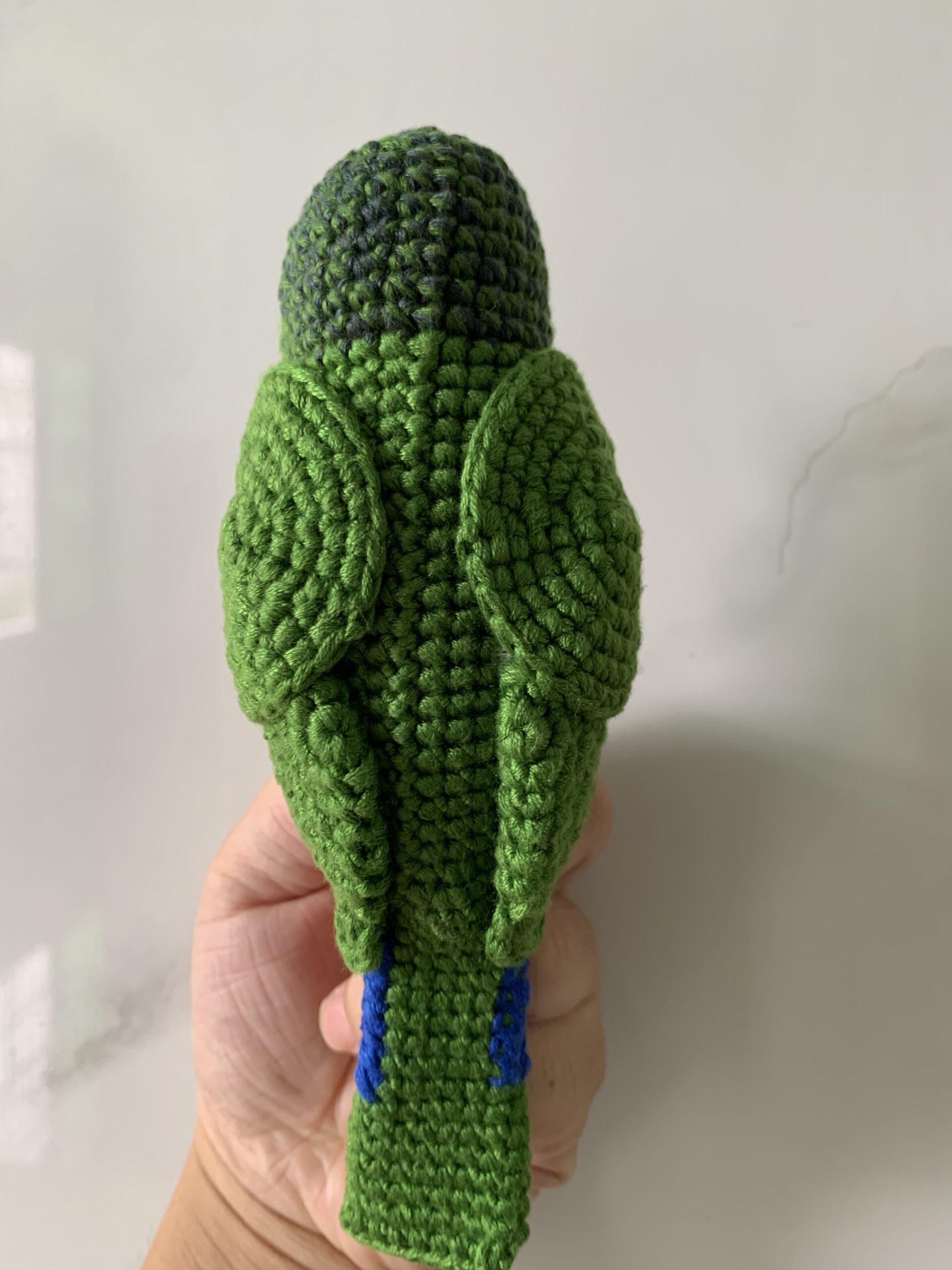 Custom Crochet Green Cheek Conure Parrot, Photo Memorial Keepsake, Handmade Bird Figurine - Image 13