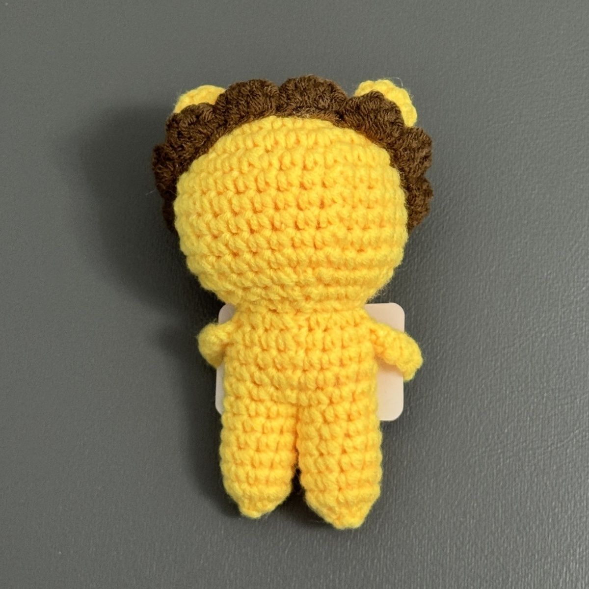 Positive Lion Crochet Plush – Handmade Amigurumi with "ROAR Like a Lion" Pun Card, Cute Encouragement Gift for Friends & Students - Image 5