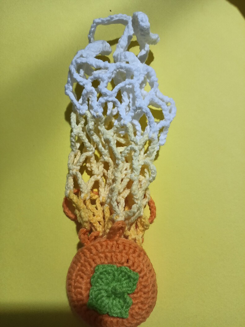 Crochet Bottle Holder Bag – Cute Fruit & Flower 2-in-1 Pouch, Handmade Tumbler Net Carrier & Bag Charm, 3 Colors Available - Image 7
