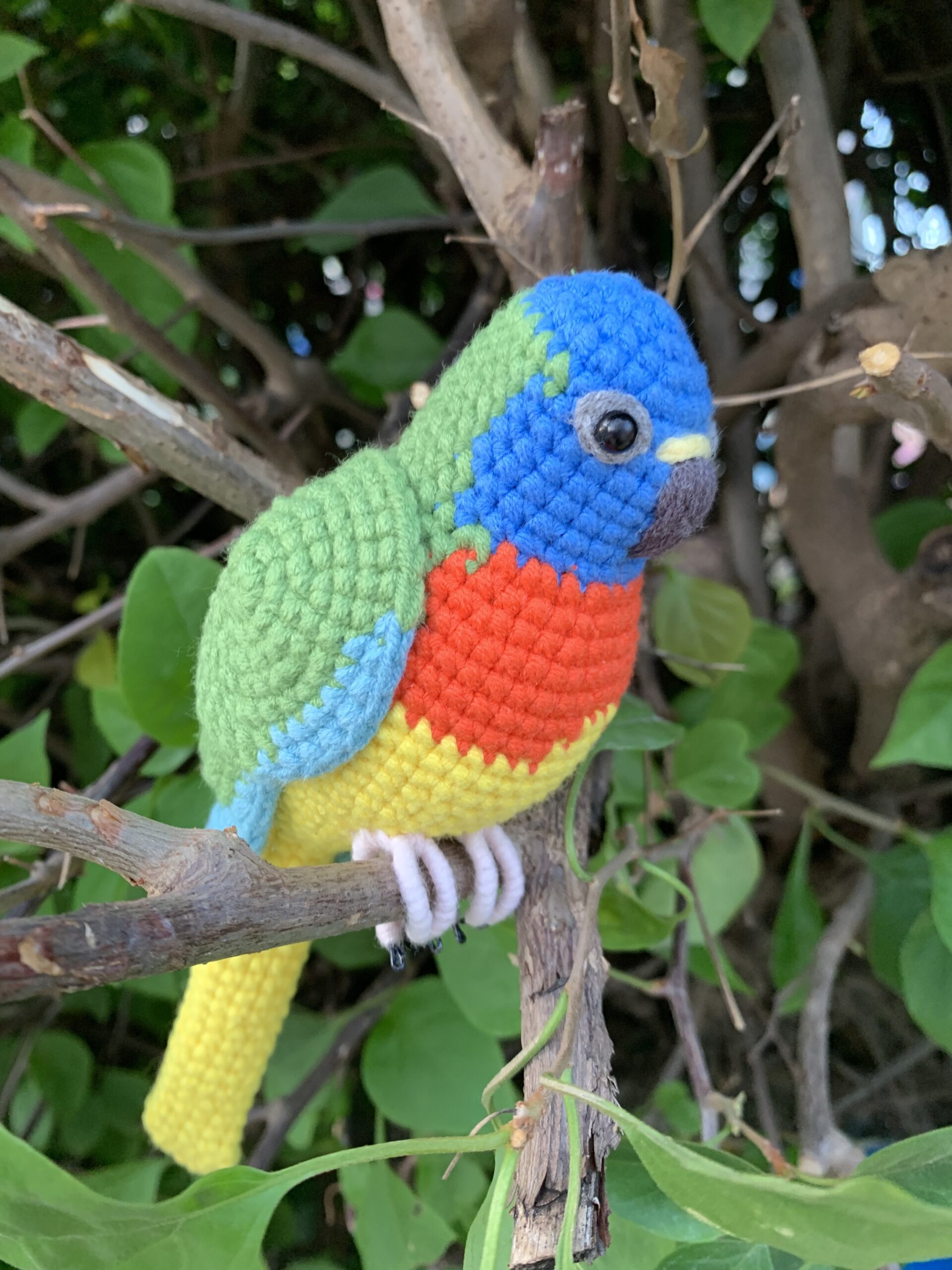 Custom Crocheted Eclectus Parrot Plush, Realistic Pet Portrait Toy (Small/Large) - Image 11
