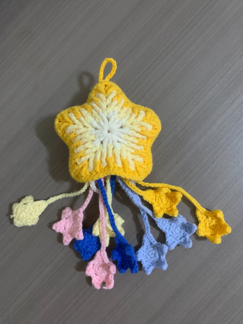 Crochet Water Bottle Bag & Star Charm – Handmade 2-in-1 Tumbler Carrier, Cute Bottle Sleeve Pouch for Bags, 5 Styles Available - Image 12