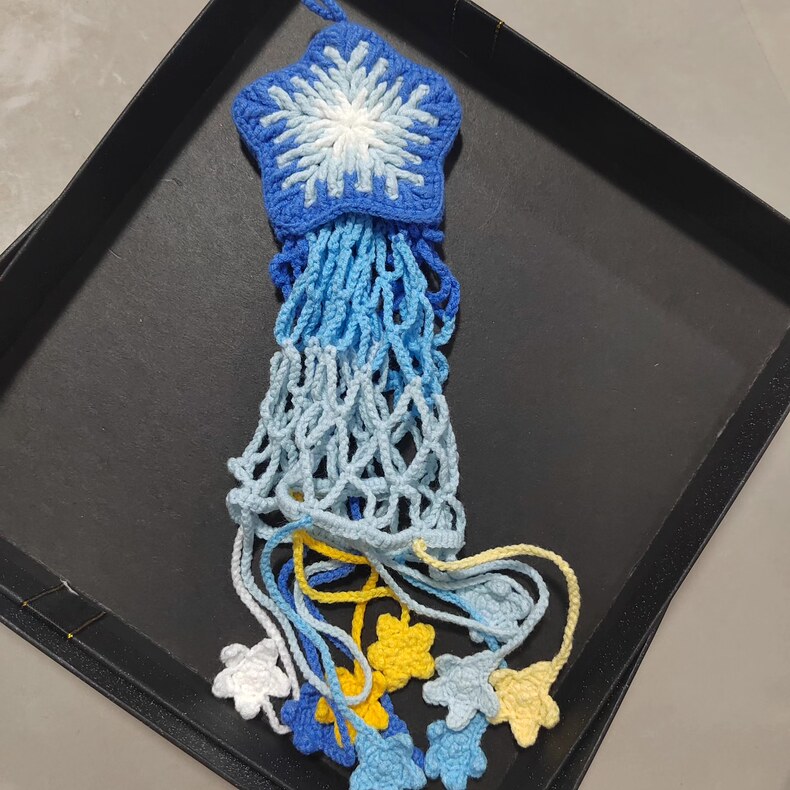 Crochet Water Bottle Bag & Star Charm – Handmade 2-in-1 Tumbler Carrier, Cute Bottle Sleeve Pouch for Bags, 5 Styles Available - Image 3