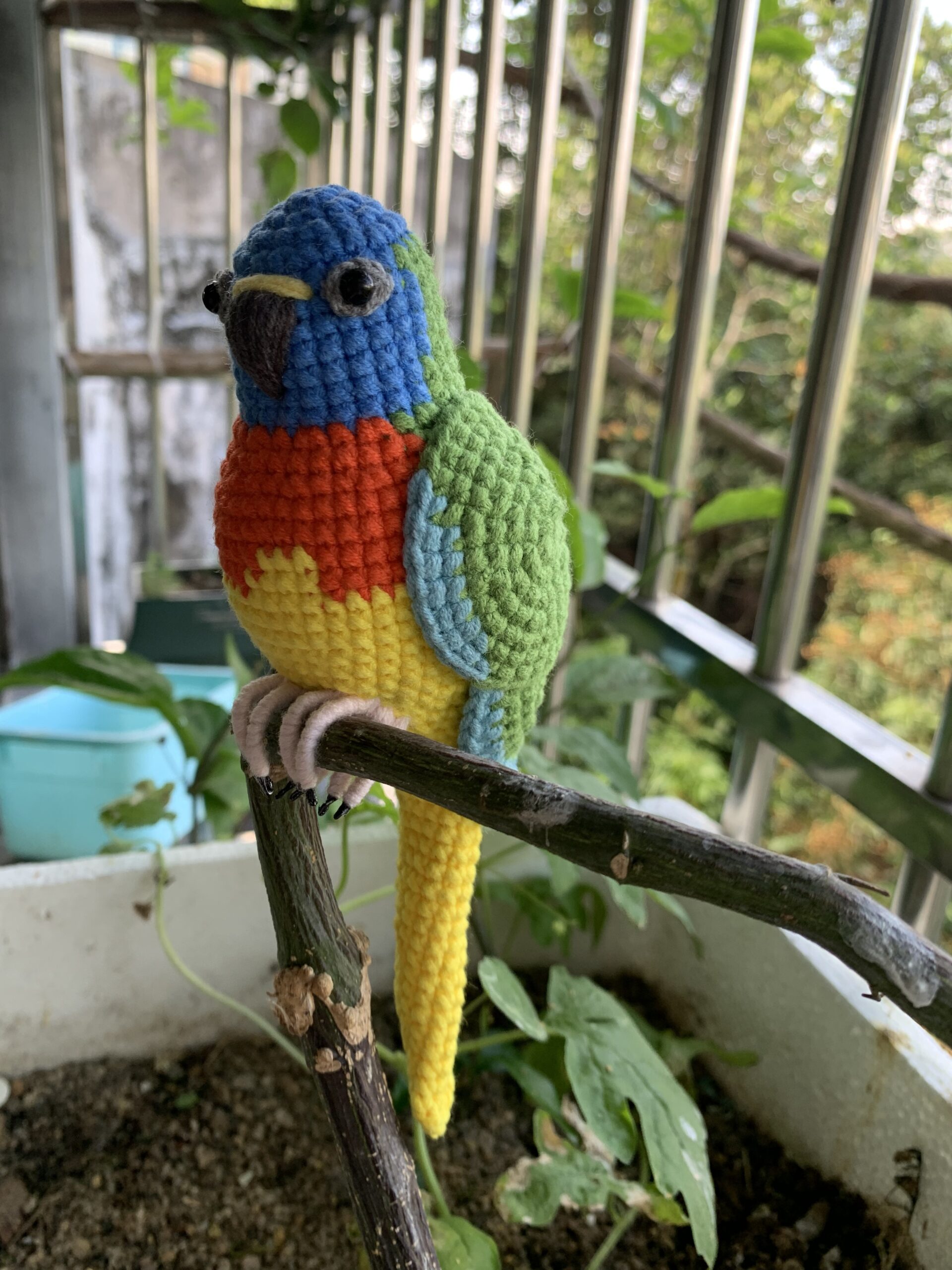 Custom Crocheted Eclectus Parrot Plush, Realistic Pet Portrait Toy (Small/Large) - Image 14