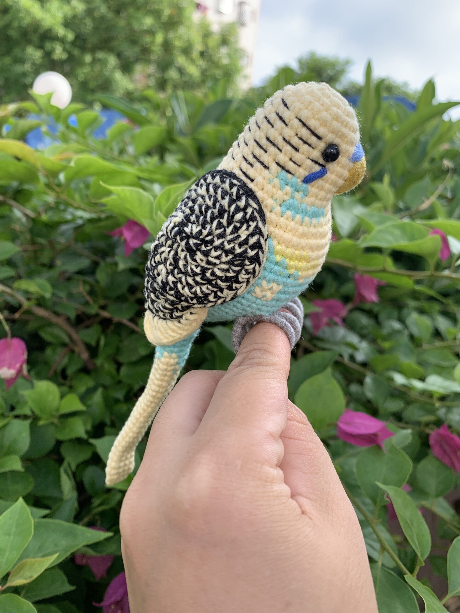 Custom Crocheted Budgie Figurine, Photo Replica Parakeet Sculpture, Bird Lover Keepsake - Image 13