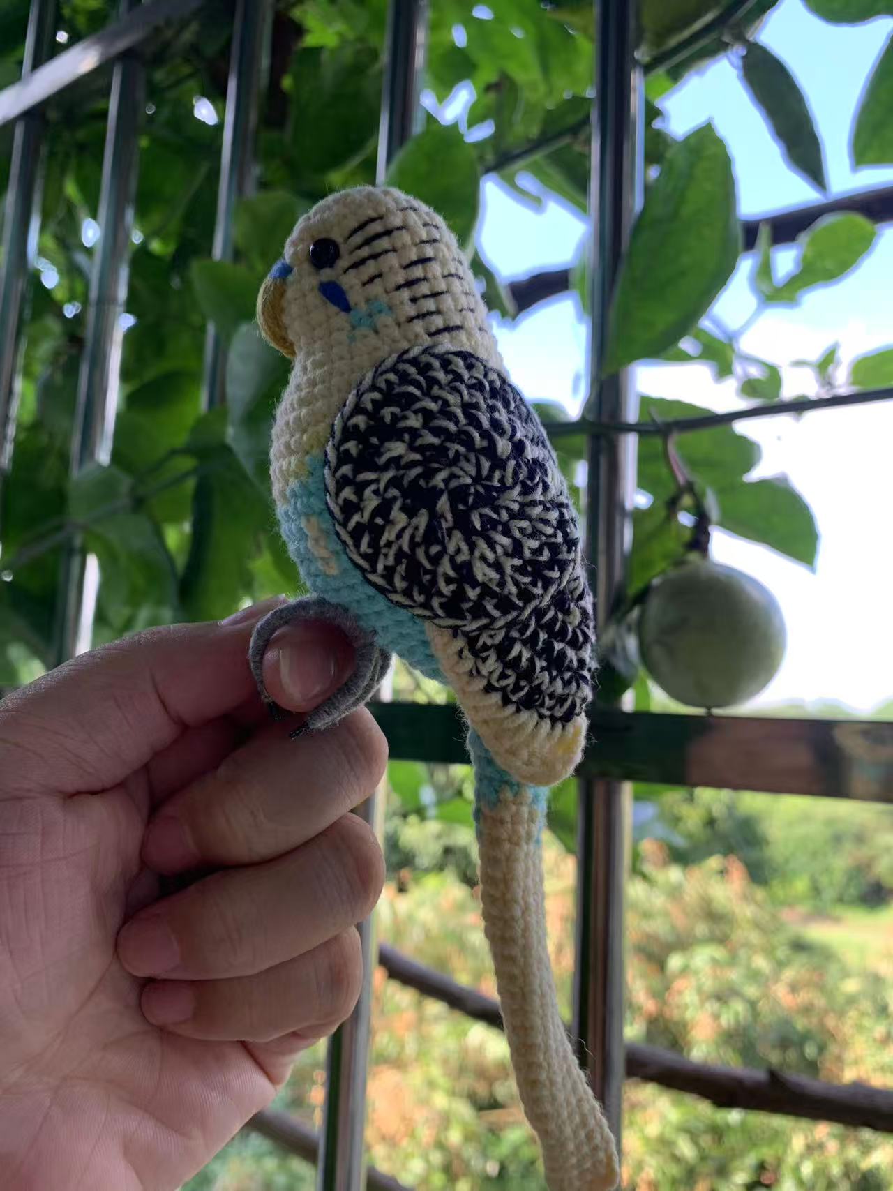 Custom Crocheted Budgie Figurine, Photo Replica Parakeet Sculpture, Bird Lover Keepsake - Image 5