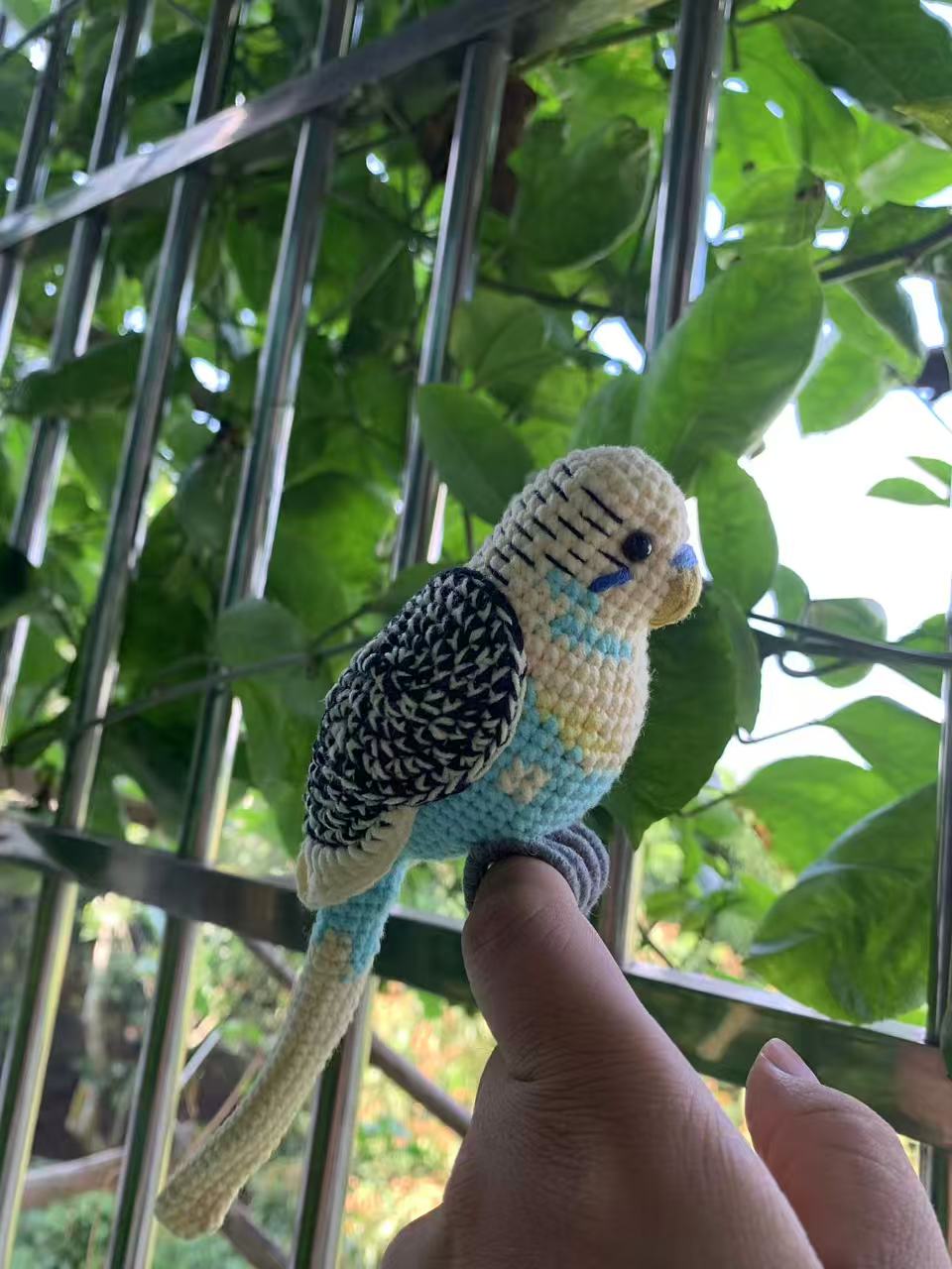 Custom Crocheted Budgie Figurine, Photo Replica Parakeet Sculpture, Bird Lover Keepsake - Image 6