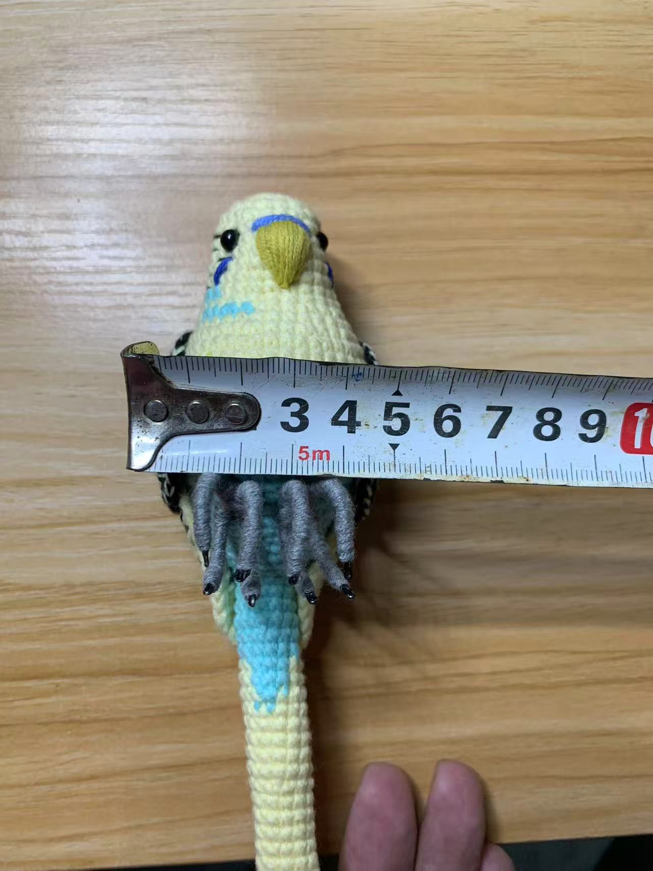 Custom Crocheted Budgie Figurine, Photo Replica Parakeet Sculpture, Bird Lover Keepsake - Image 11