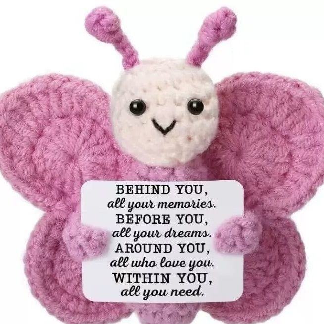 Handmade Crochet Positive Plush – Emotional Support Amigurumi with Pun Card! Bundle Deal: ANY 3 for $27, or ANY 5 for $39! (10 Styles) - Image 3