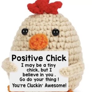 Handmade Crochet Positive Plush – Emotional Support Amigurumi with Pun Card! Bundle Deal: ANY 3 for $27, or ANY 5 for $39! (10 Styles)