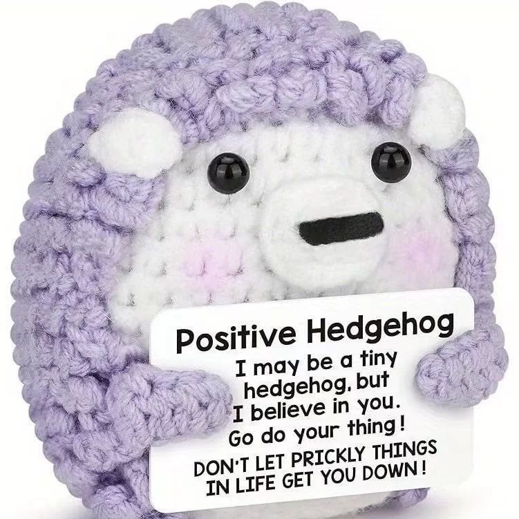 Handmade Crochet Positive Plush – Emotional Support Amigurumi with Pun Card! Bundle Deal: ANY 3 for $27, or ANY 5 for $39! (10 Styles) - Image 6