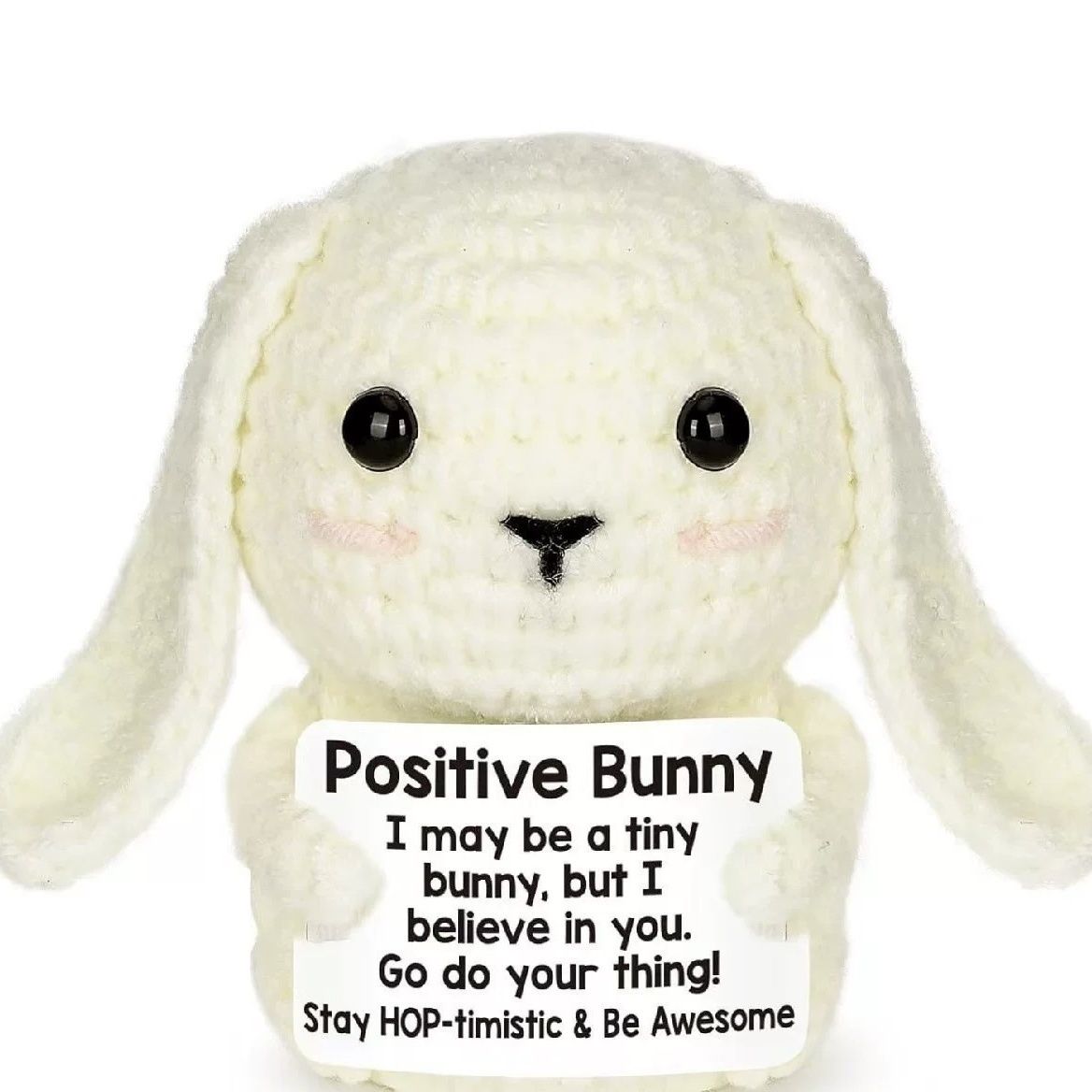 Handmade Crochet Positive Plush – Emotional Support Amigurumi with Pun Card! Bundle Deal: ANY 3 for $27, or ANY 5 for $39! (10 Styles) - Image 8