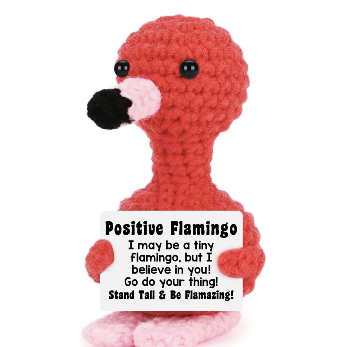 Handmade Crochet Positive Plush – Emotional Support Amigurumi with Pun Card! Bundle Deal: ANY 3 for $27, or ANY 5 for $39! (10 Styles) - Image 9