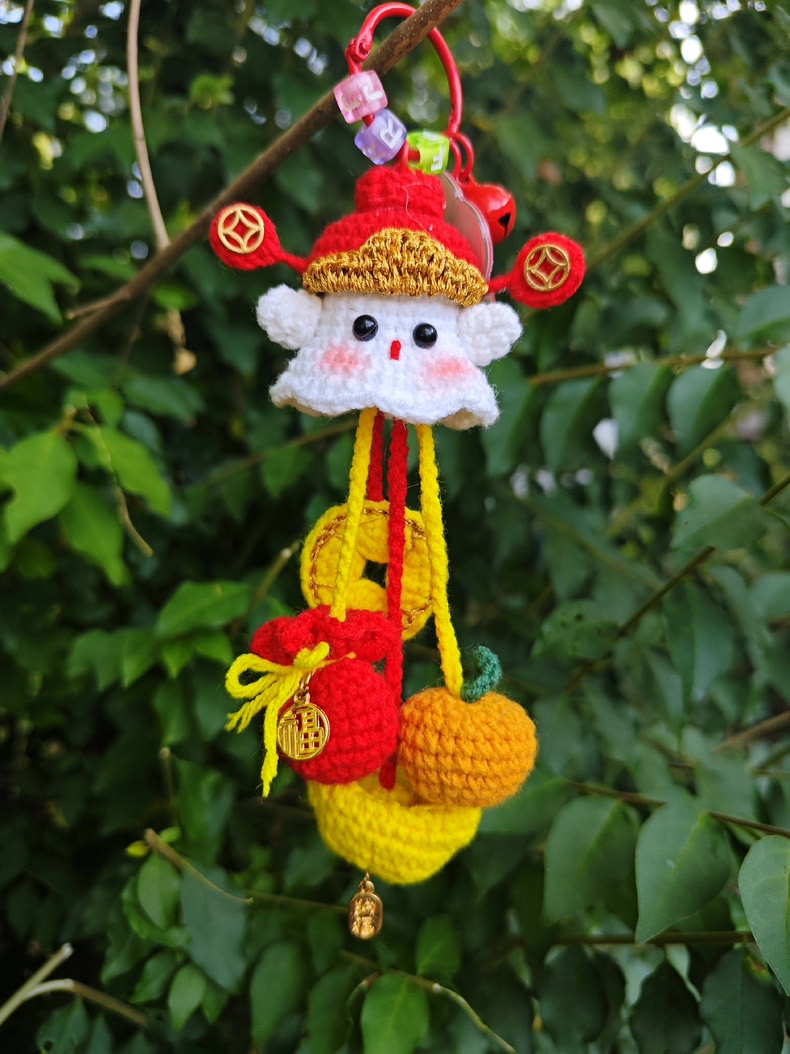 Crochet Ghost Keychain Charm – Buy 2 Get 1 Free! (15cm Body) - Image 8