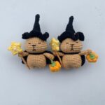 Halloween Wizard Capybara Crochet Doll, Handmade Amigurumi Capybara Keychain Decor
