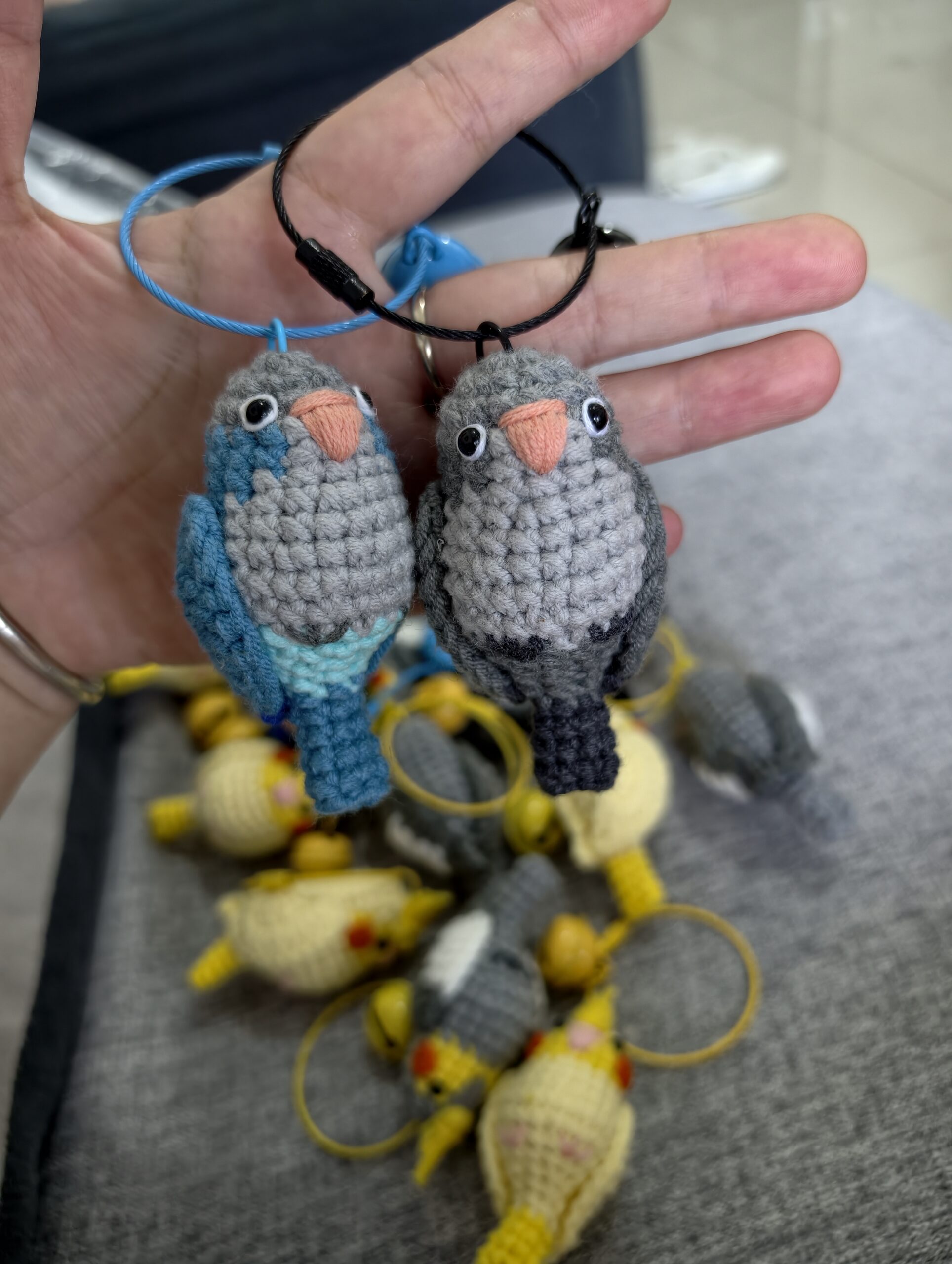 Custom Crochet Quaker Parrot Keychain, Realistic Monk Parakeet Plush, Pet Portrait (Small/Large) - Image 15
