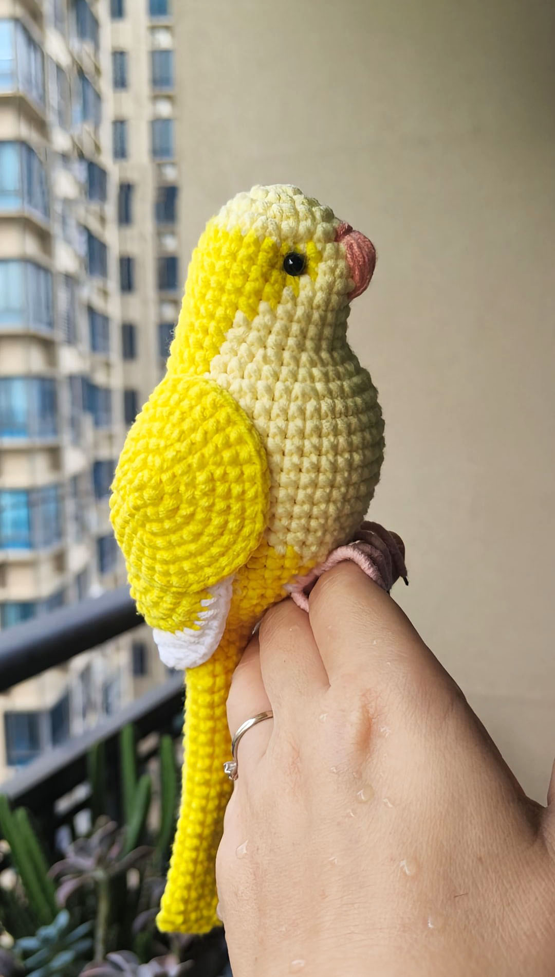 Custom Crochet Quaker Parrot Keychain, Realistic Monk Parakeet Plush, Pet Portrait (Small/Large) - Image 7