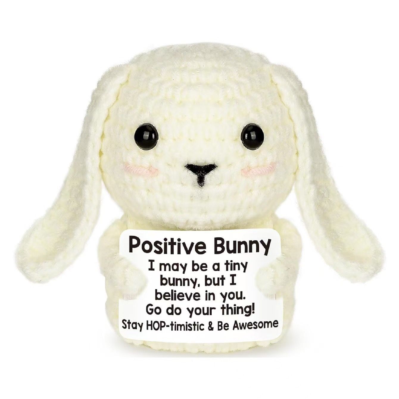 Handmade Crochet Positive Plush – Cute Emotional Support Amigurumi with Funny Pun Card, Desk Buddy & Anxiety Relief Gift, 33 Styles Available - Image 15