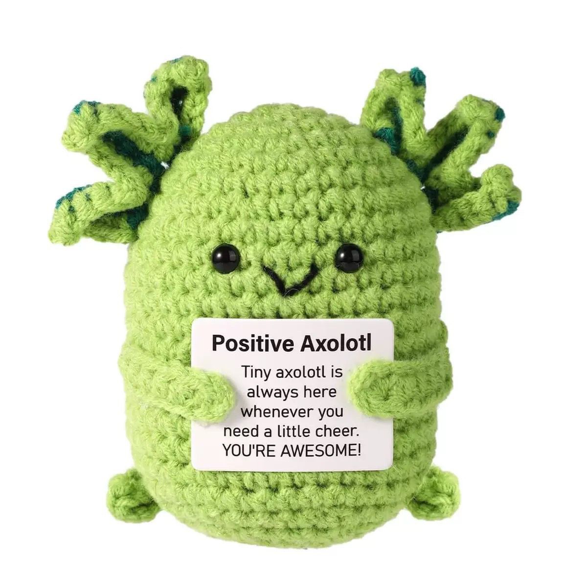 Handmade Crochet Positive Plush – Cute Emotional Support Amigurumi with Funny Pun Card, Desk Buddy & Anxiety Relief Gift, 33 Styles Available - Image 21