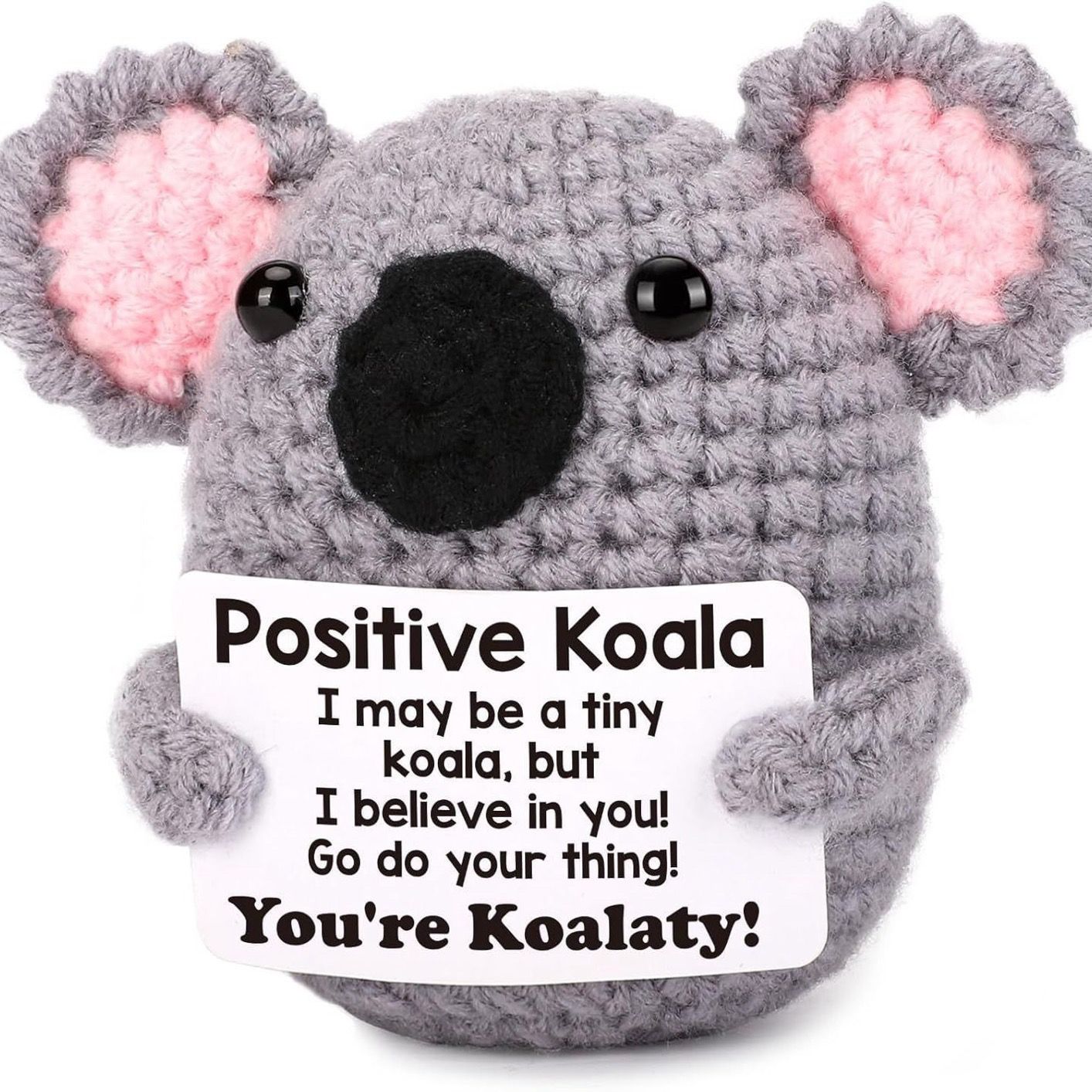 Handmade Crochet Positive Plush – Cute Emotional Support Amigurumi with Funny Pun Card, Desk Buddy & Anxiety Relief Gift, 33 Styles Available - Image 23