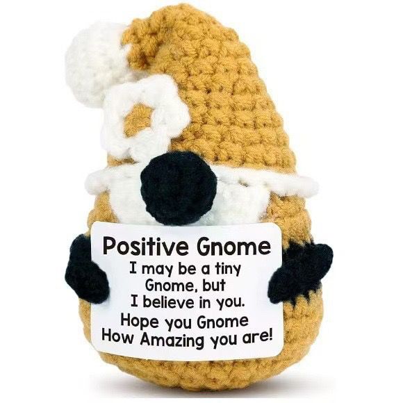 Handmade Crochet Positive Plush – Cute Emotional Support Amigurumi with Funny Pun Card, Desk Buddy & Anxiety Relief Gift, 33 Styles Available - Image 26