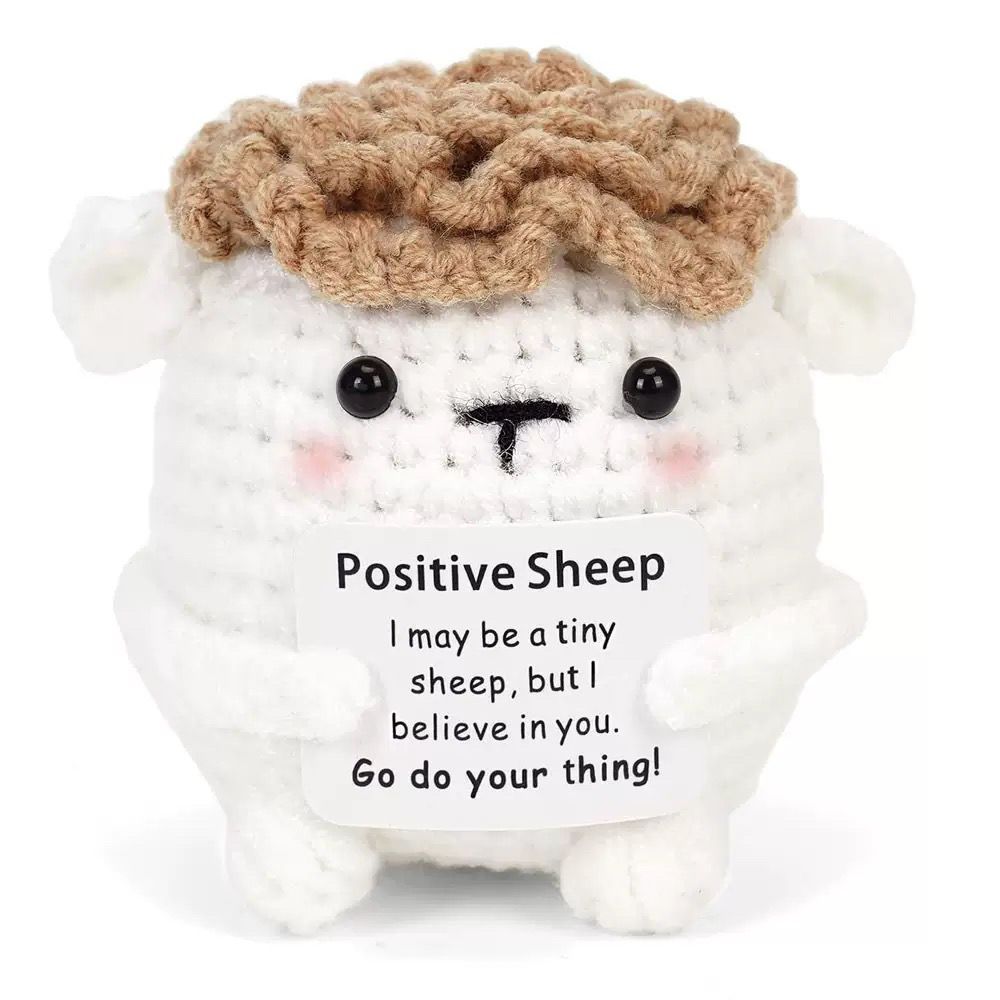 Handmade Crochet Positive Plush – Cute Emotional Support Amigurumi with Funny Pun Card, Desk Buddy & Anxiety Relief Gift, 33 Styles Available - Image 27
