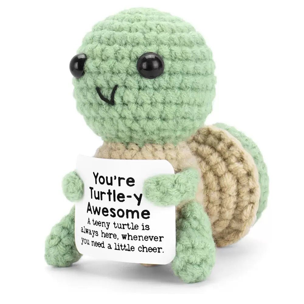 Handmade Crochet Positive Plush – Cute Emotional Support Amigurumi with Funny Pun Card, Desk Buddy & Anxiety Relief Gift, 33 Styles Available - Image 33