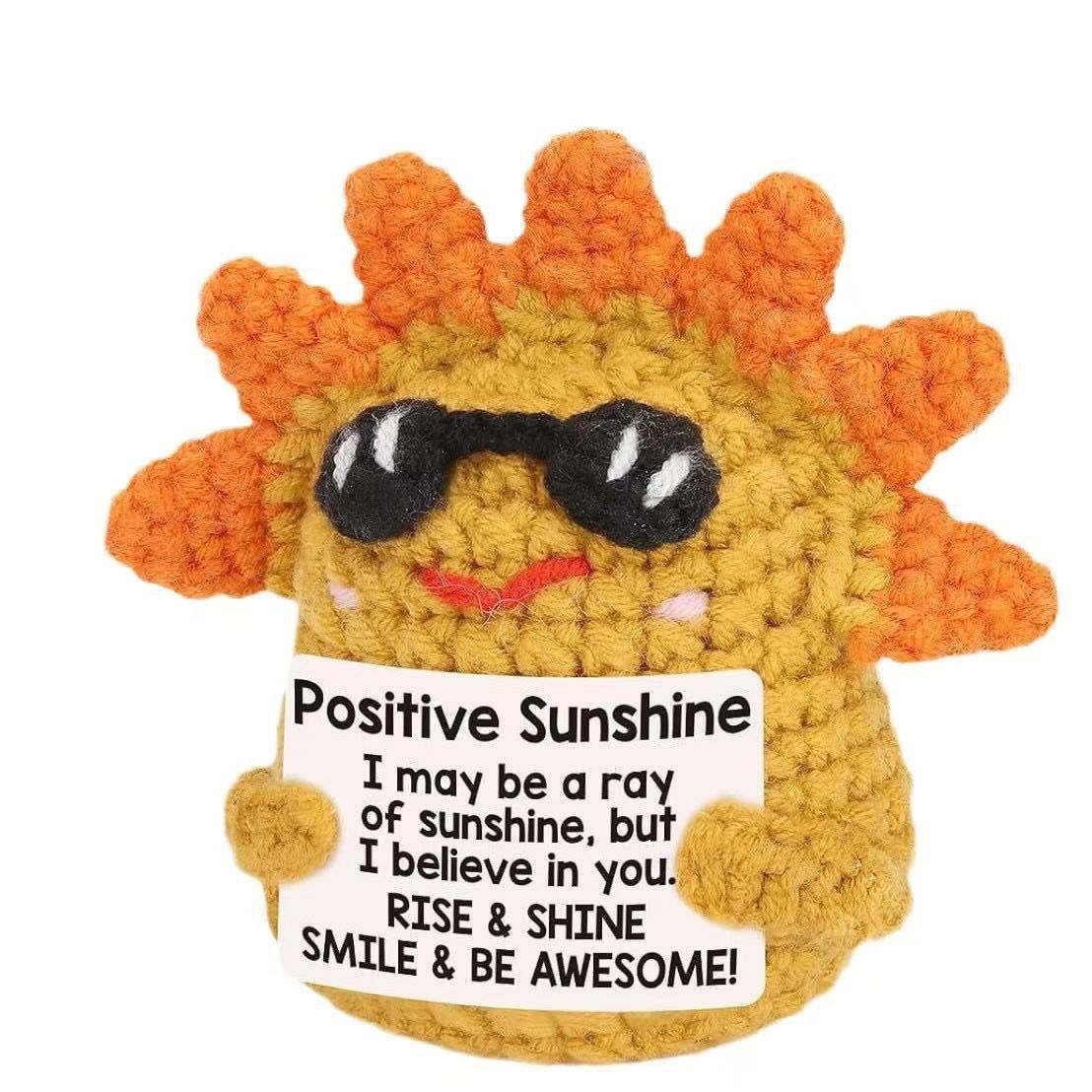 Handmade Crochet Positive Plush – Cute Emotional Support Amigurumi with Funny Pun Card, Desk Buddy & Anxiety Relief Gift, 33 Styles Available - Image 5