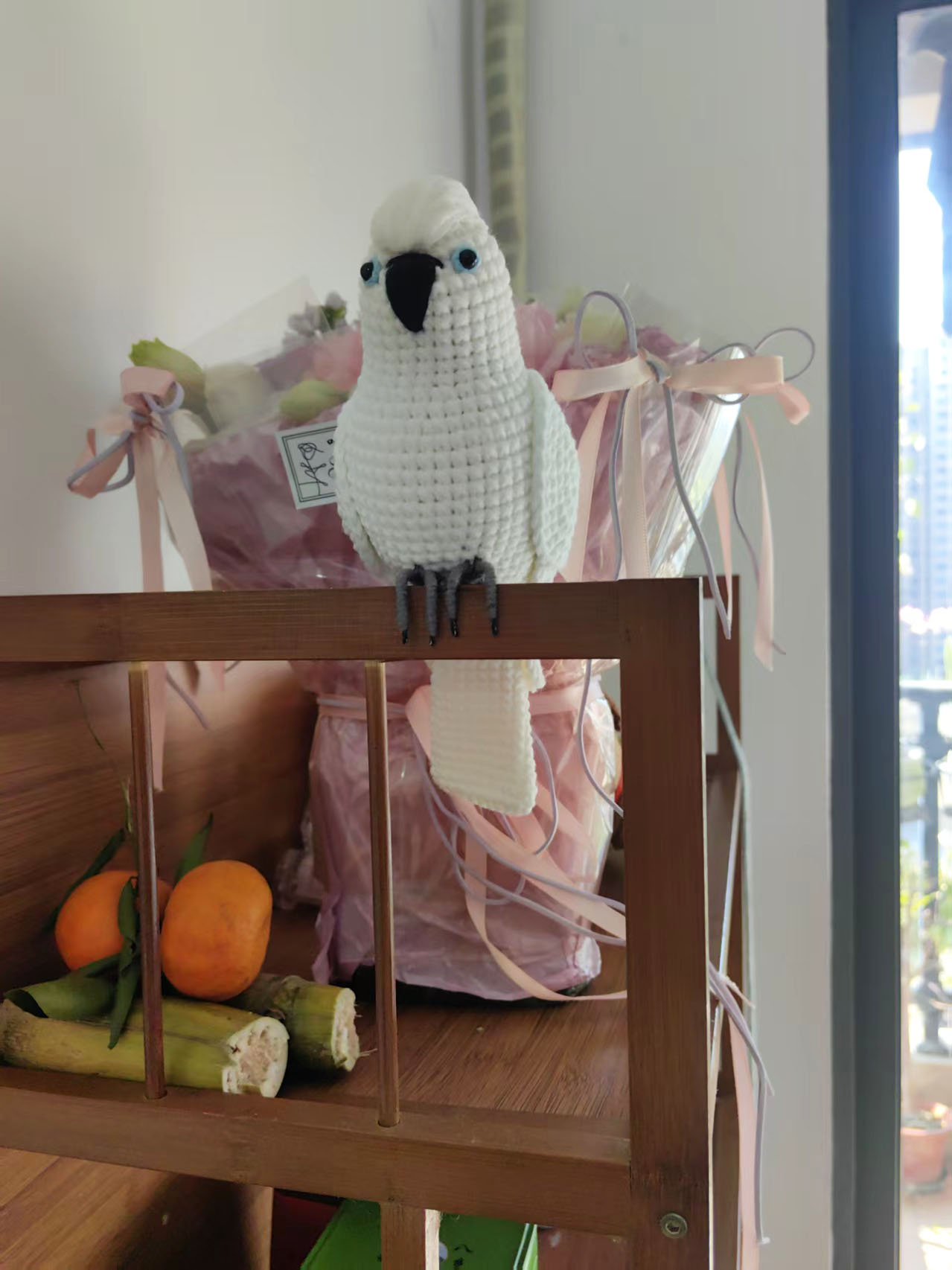 Custom Crochet Cockatoo, Realistic White Parrot Plush, Pet Portrait (Small/Large) - Image 7