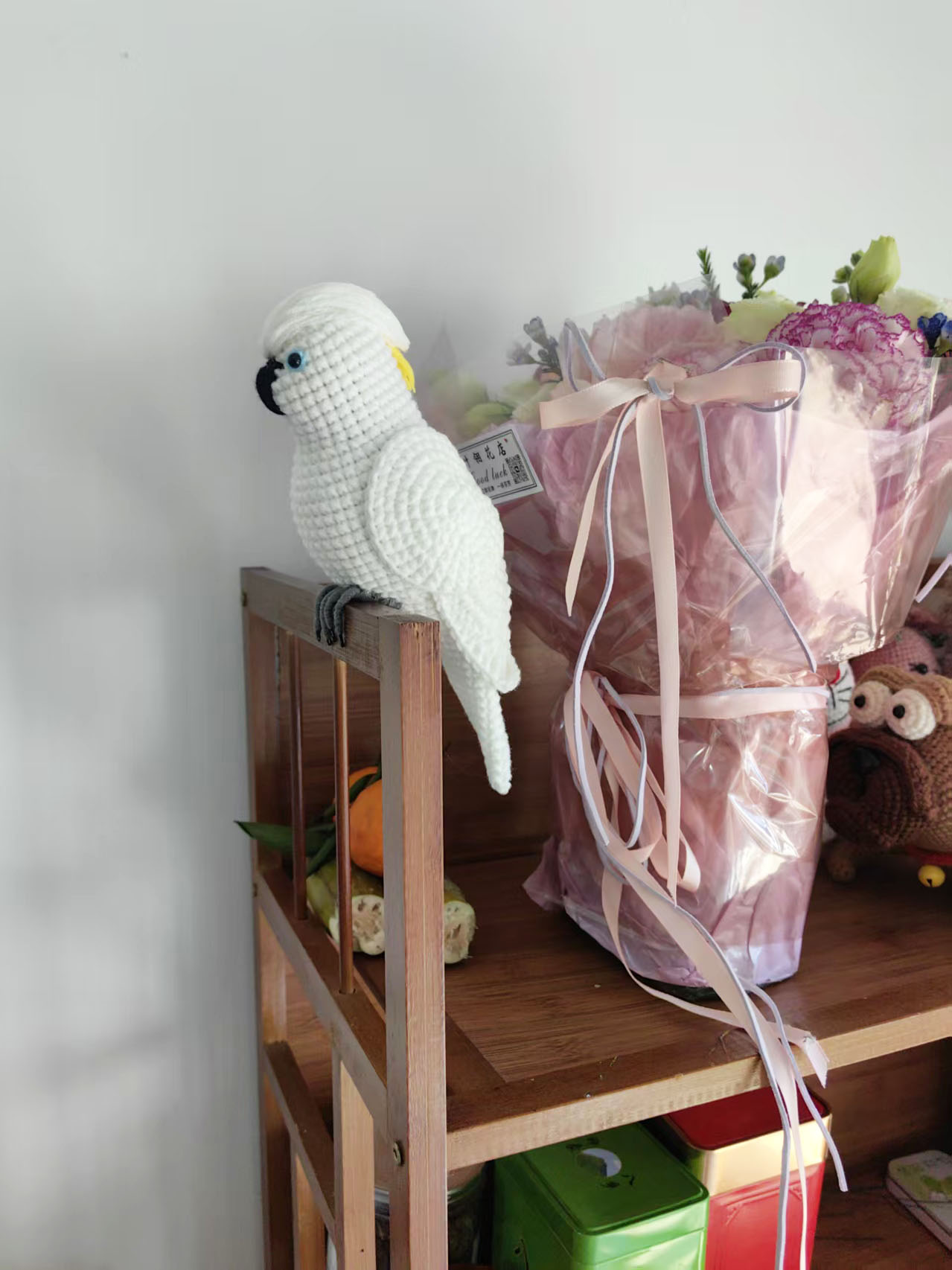 Custom Crochet Cockatoo, Realistic White Parrot Plush, Pet Portrait (Small/Large) - Image 8