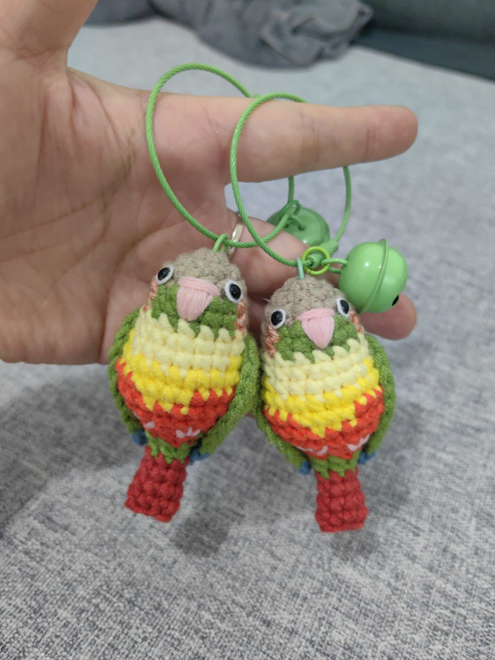 Custom Crochet Green Cheek Conure, Realistic Bird Plush, Pet Portrait - Image 16