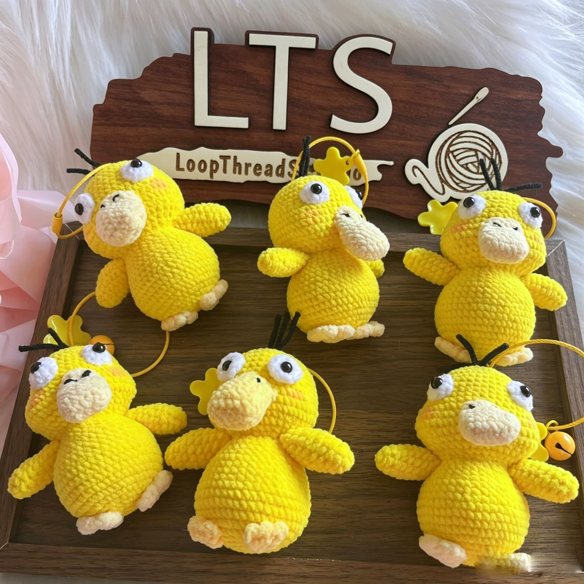 Handmade Crochet Duck | Cute Yellow Duck Plush Keychain - Image 2