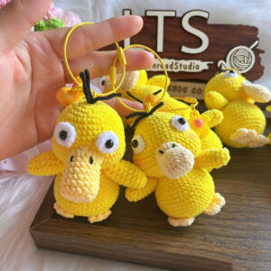 Handmade Crochet Duck | Cute Yellow Duck Plush Keychain
