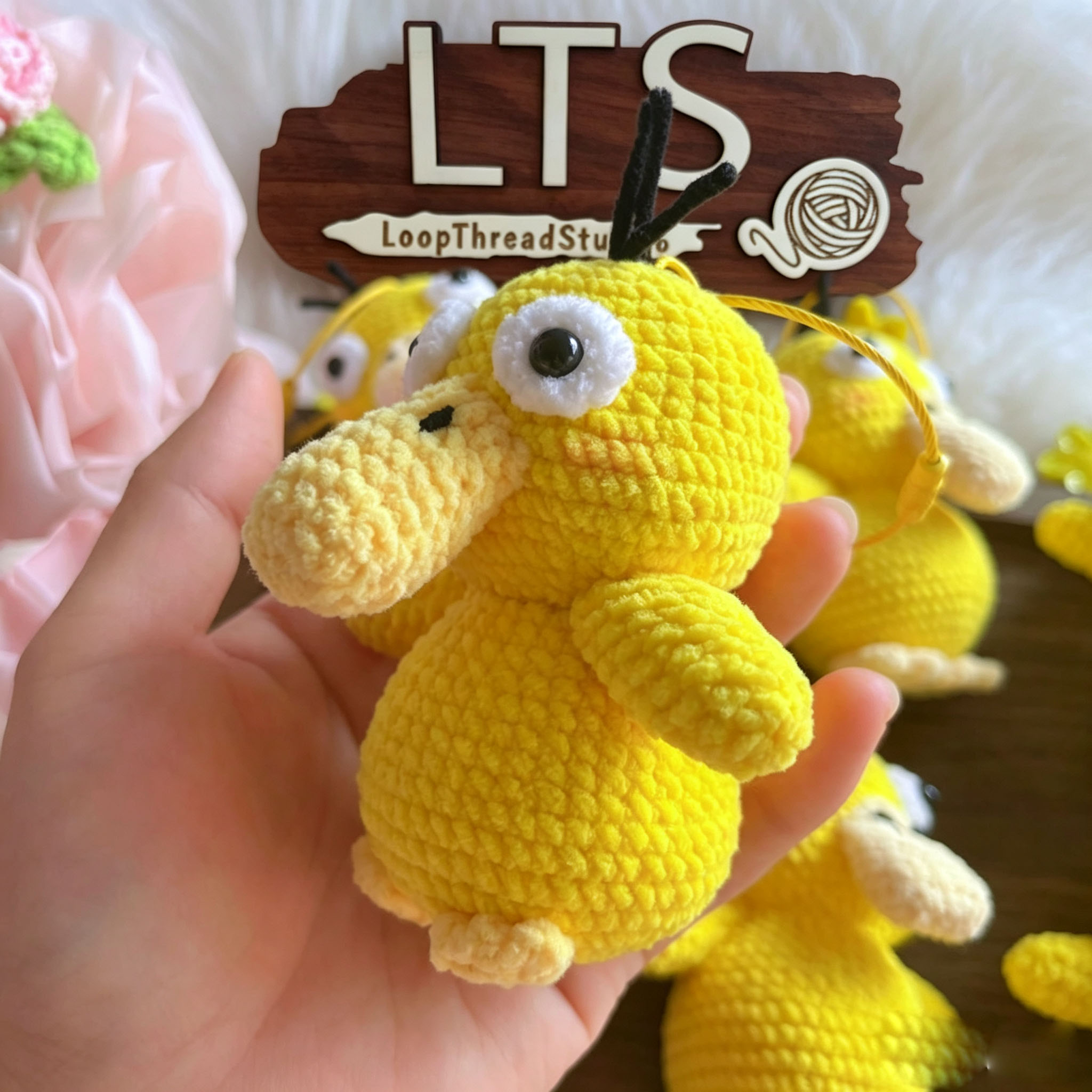 Handmade Crochet Duck | Cute Yellow Duck Plush Keychain - Image 4