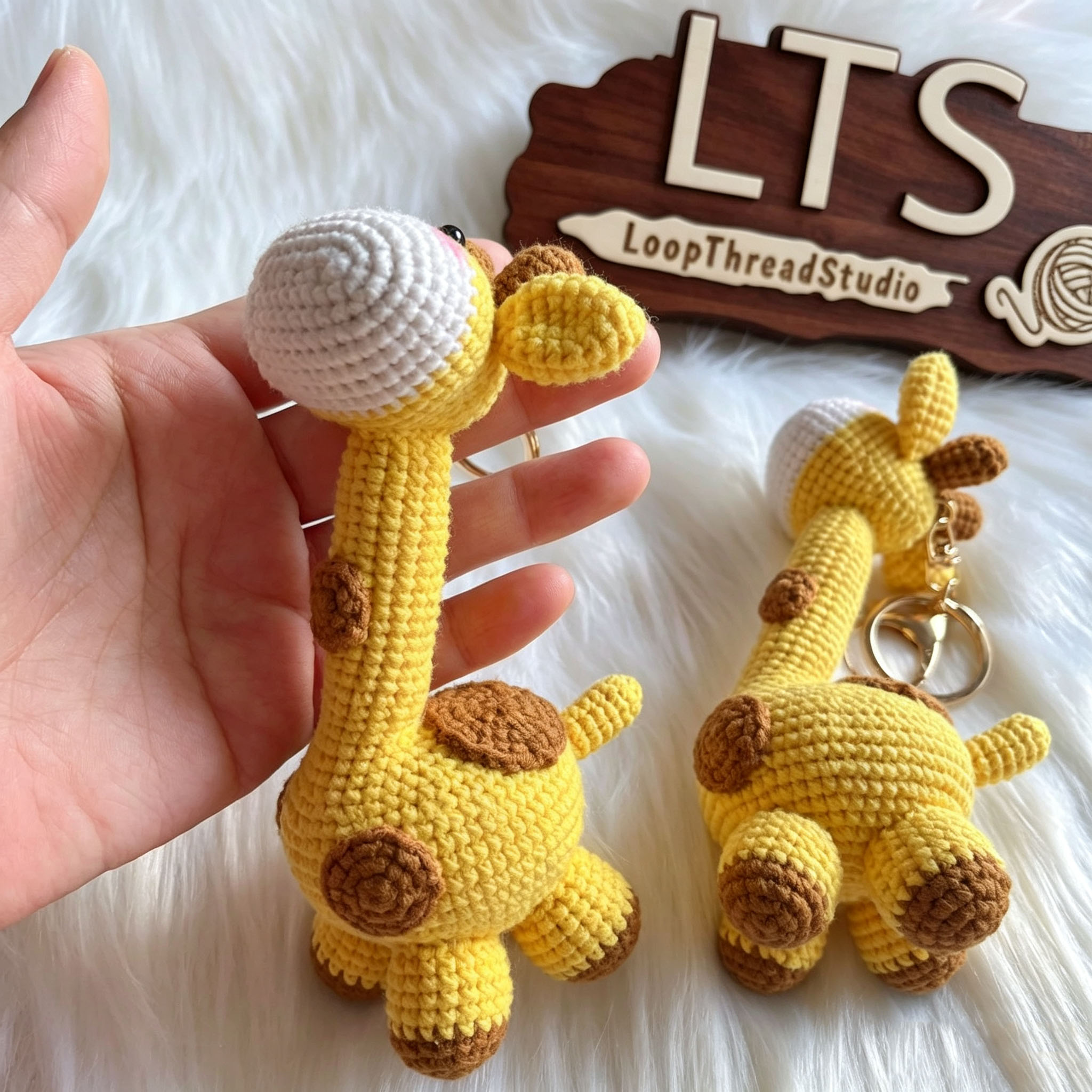 Adorable Crochet Giraffe Keychain Just For You! - Image 7